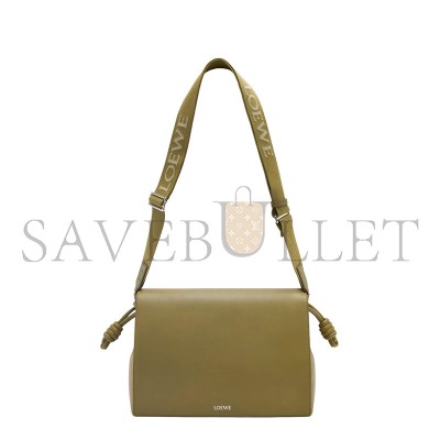 LOEWE FLAMENCO SATCHEL IN SHINY SUPPLE CALFSKIN B411FSAX04 (34*24*12cm)